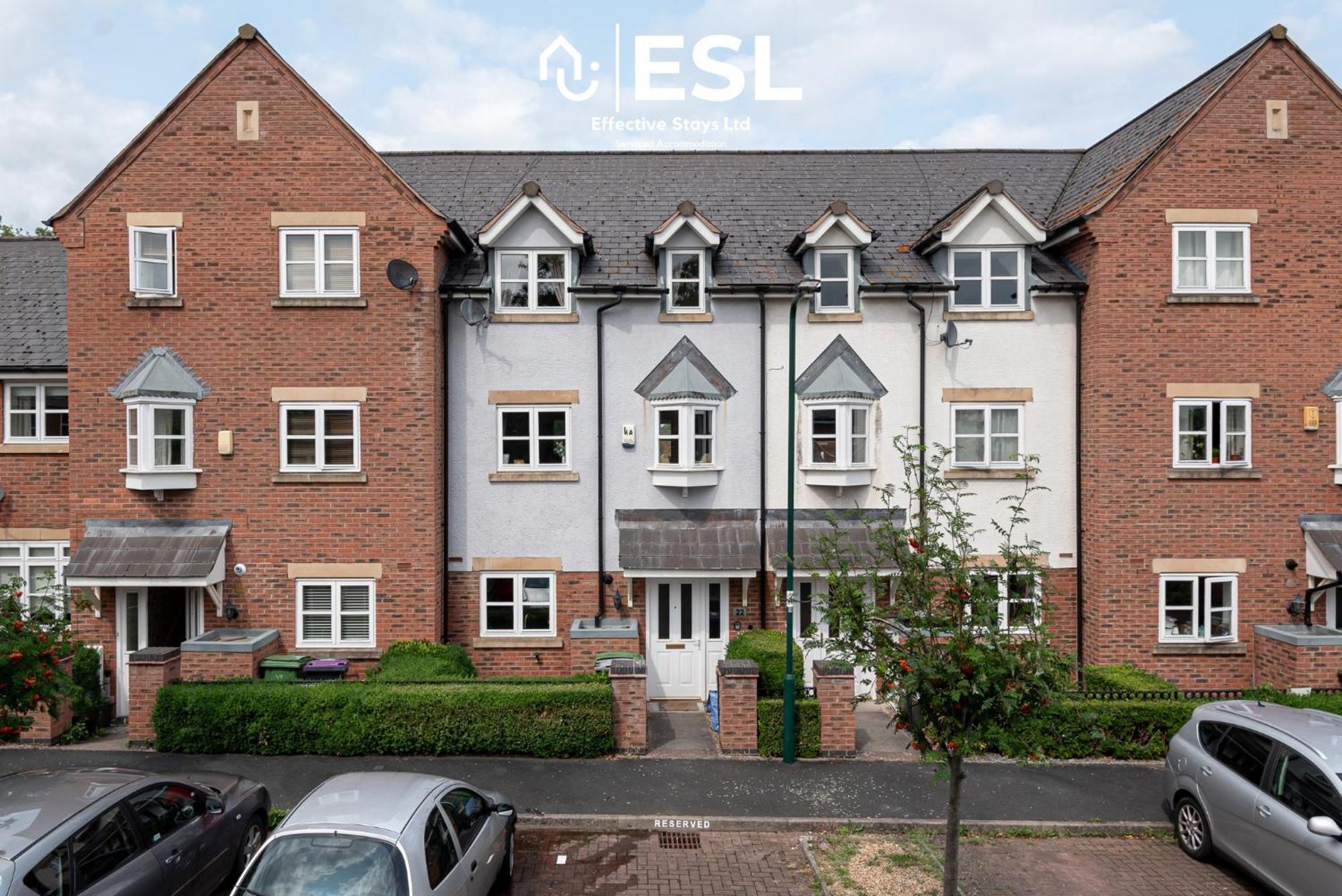 4 Bedroom Townhouse 10Mins Walk From Shrewsbury Town Centre With Parking エクステリア 写真